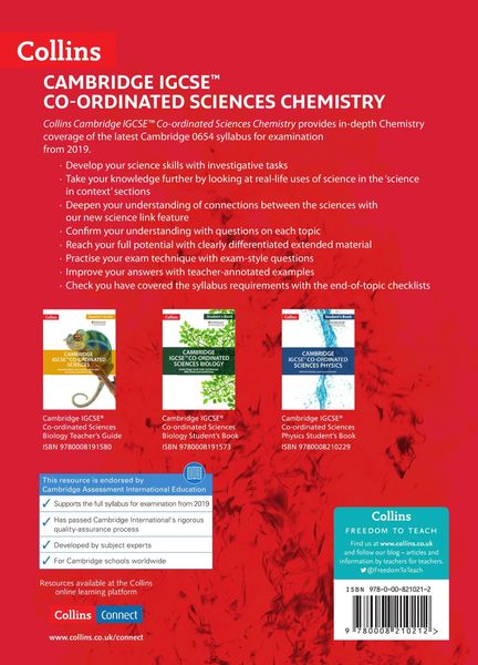 Produktbild: Cambridge Igcse(r) Co-Ordinated Sciences Chemistry: Student Book