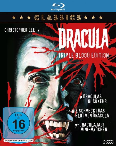 Dracula Triple Blood Edition: Draculas Rückkehr / Wie schmeckt das Blut von Dracula / Dracula jagt Mini-Mädchen [3 Blu-rays]]