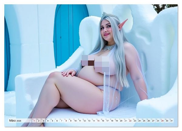 Produktbild: Spicy Fantasy - Cosplay, Kurven und nackte Haut (Wandkalender 2026 DIN A4 quer), CALVENDO Monatskalender