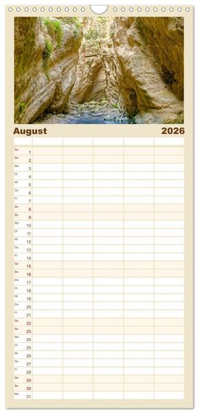 Produktbild: Familienplaner 2026 - Zauberhaftes Zypern mit 5 Spalten (Wandkalender, 21 x 45 cm) CALVENDO