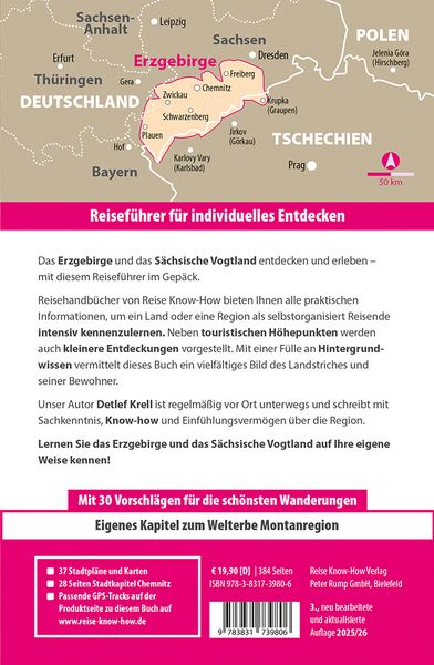 Produktbild: Reise Know-How Reisef&uuml;hrer Erzgebirge und S&auml;chsisches Vogtland