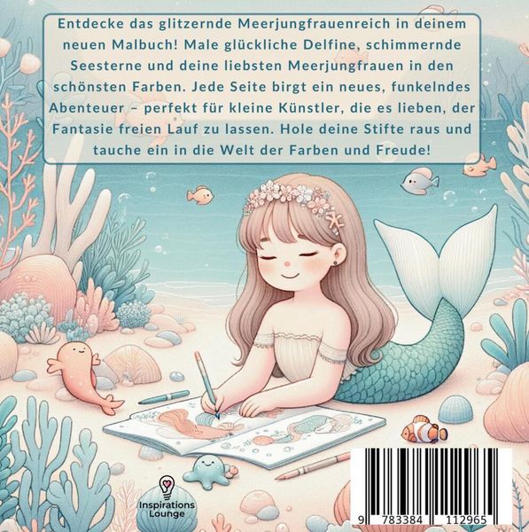 Produktbild: Mein Meerjungfrauen Malbuch: Kreative Ausmalbilder f&uuml;r M&auml;dchen!