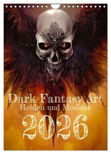 Produktbild: Dark Fantasy Art - Helden und Monster (Wandkalender 2026 DIN A4 hoch), CALVENDO Monatskalender