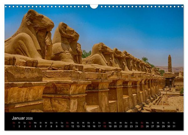 Produktbild: Luxor in Bildern - Auf den Spuren des antiken &Auml;gypten in Theben Ost und Theben West (Wandkalender 2026 DIN A3 quer), CALVENDO Monatskalender