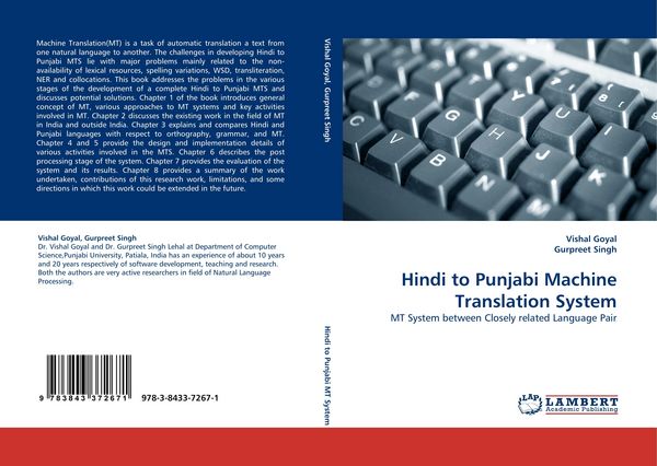 Produktbild: Hindi to Punjabi Machine Translation System