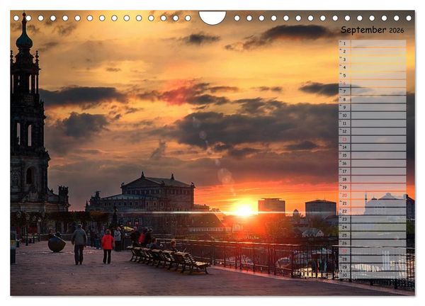 Produktbild: Dresden 2026 / Geburtstagskalender (Wandkalender 2026 DIN A4 quer), CALVENDO Monatskalender
