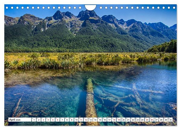 Produktbild: Neuseeland - Die sch&ouml;nsten Orte am anderen Ende der Welt (Wandkalender 2026 DIN A4 quer), CALVENDO Monatskalender