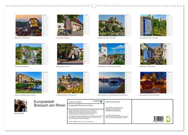 Produktbild: Europastadt Breisach am Rhein (Wandkalender 2026 DIN A2 quer), CALVENDO Monatskalender