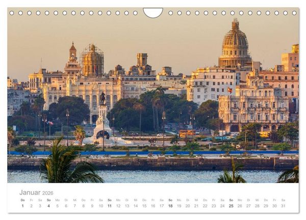 Produktbild: Cuba - Unter der Sonne der Karibik (Wandkalender 2026 DIN A4 quer), CALVENDO Monatskalender