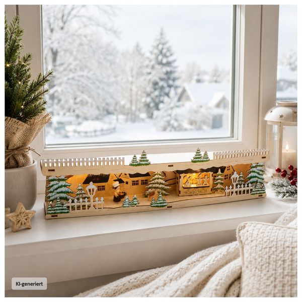 Produktbild: HTI-Living LED Schwibbogenbank Weihnachtsb&auml;ckerei LED Schwibbogenbank Weihnachtsb&auml;ckerei