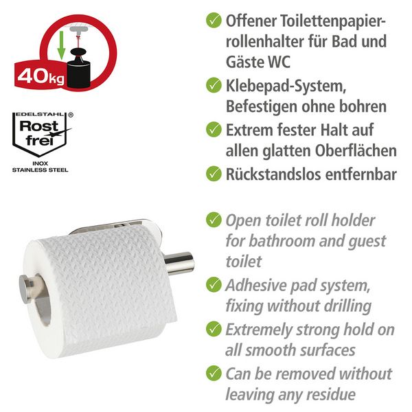 Produktbild: Turbo-Loc&reg; Toilettenpapierhalter Mod. Orea Shine, Befestigen ohne bohren