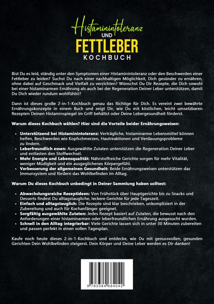 Produktbild: Histaminintoleranz und Fettleber Kochbuch