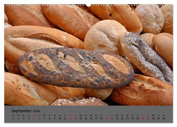 Produktbild: Mein Brotkalender (hochwertiger Premium Wandkalender 2026 DIN A2 quer), Kunstdruck in Hochglanz