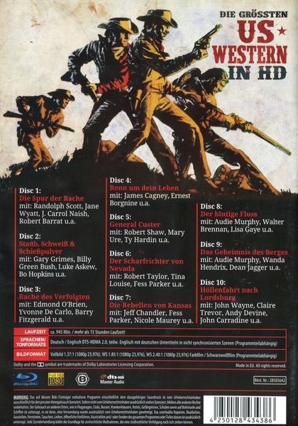 Produktbild: Die gr&ouml;&szlig;ten US-Western in HD [10 BRs]