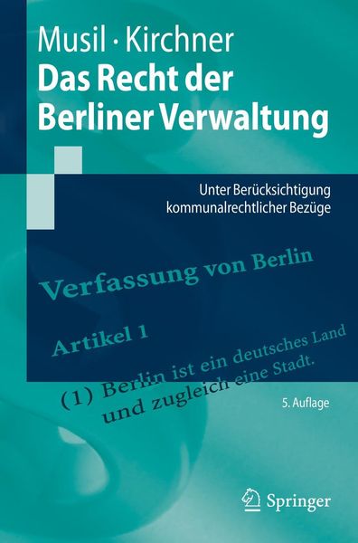 Produktbild: Das Recht der Berliner Verwaltung