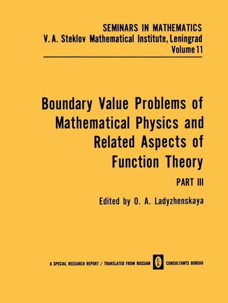 Produktbild: Boundary Value Problems of Mathematical Physics and Related Aspects of Function Theory