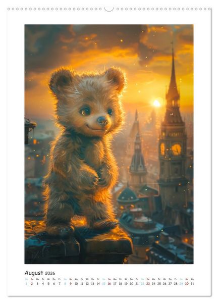 Produktbild: Taddy&acute;s Abenteuer (Wandkalender 2026 DIN A2 hoch), CALVENDO Monatskalender