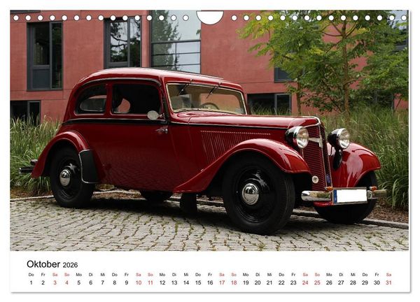 Produktbild: Oldtimer aller Art (Wandkalender 2026 DIN A4 quer), CALVENDO Monatskalender