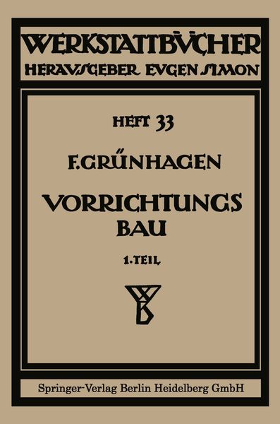 Produktbild: Der Vorrichtungsbau
