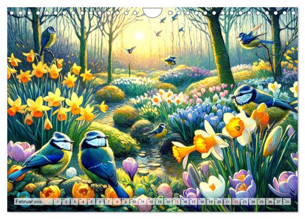 Produktbild: Eine Hommage an van Gogh (Wandkalender 2026 DIN A4 quer), CALVENDO Monatskalender