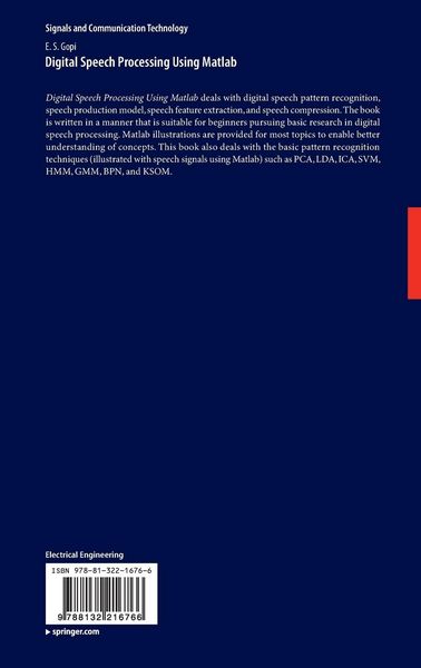 Produktbild: Digital Speech Processing Using Matlab