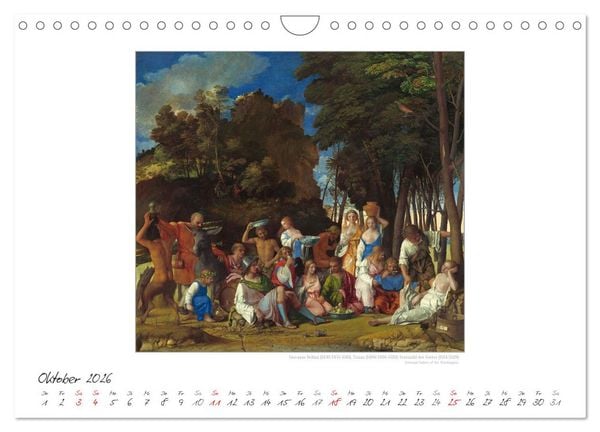 Produktbild: Party Time - Das Fest in der Kunst Kunstkalender (Wandkalender 2026 DIN A4 quer), CALVENDO Monatskalender