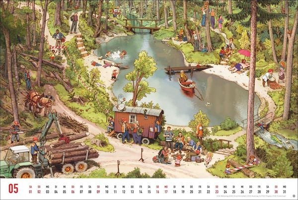 Produktbild: G&ouml;bel & Knorr Wimmelbilder Edition Kalender 2027
