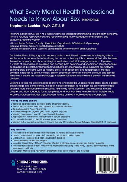 Produktbild: What Every Mental Health Professional Needs to Know About Sex, Third Edition