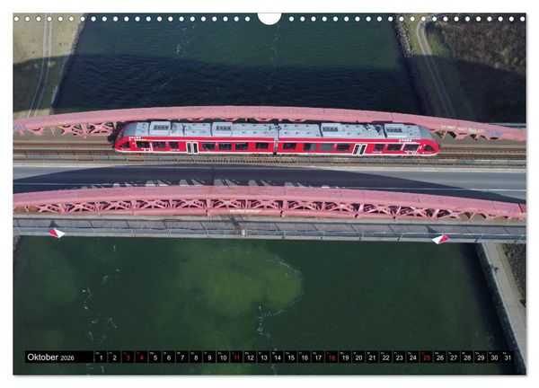 Produktbild: 100 Meter &uuml;ber Grund - Am Nord-Ostsee-Kanal (Wandkalender 2026 DIN A3 quer), CALVENDO Monatskalender