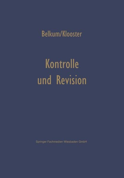 Produktbild: Kontrolle und Revision bei automatischer Datenverarbeitung