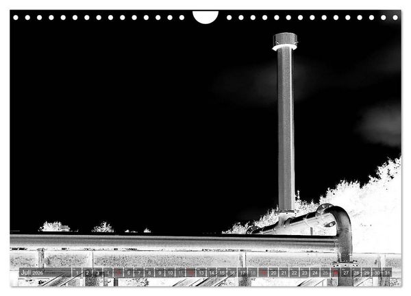 Produktbild: Struktur in Stahl (Wandkalender 2026 DIN A4 quer), CALVENDO Monatskalender