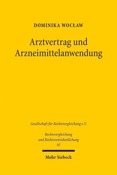Produktbild: Arztvertrag und Arzneimittelanwendung