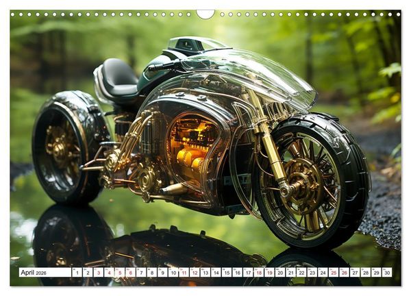 Produktbild: Futuristische Motorr&auml;der (Wandkalender 2026 DIN A3 quer), CALVENDO Monatskalender