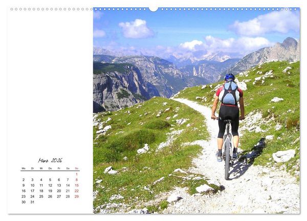 Produktbild: Fahrradtour. Radle dich frei und gesund! (hochwertiger Premium Wandkalender 2026 DIN A2 quer), Kunstdruck in Hochglanz