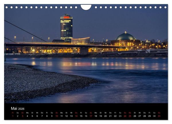 Produktbild: D&uuml;sseldorf - Rheinansichten (Wandkalender 2026 DIN A4 quer), CALVENDO Monatskalender
