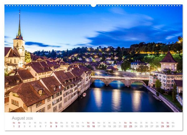 Produktbild: TRAUMZIELE DER SCHWEIZ Impressionen (hochwertiger Premium Wandkalender 2026 DIN A2 quer), Kunstdruck in Hochglanz