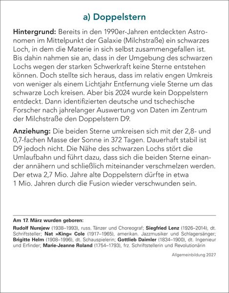Produktbild: Allgemeinbildung Tagesabrei&szlig;kalender 2027 - Das t&auml;gliche Wissens-Quiz