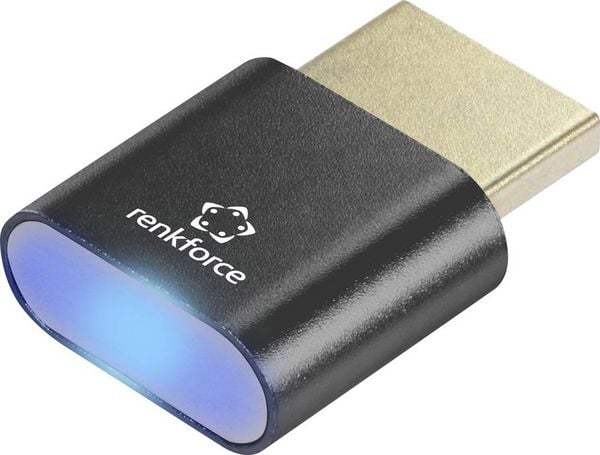 Produktbild: Renkforce RF-6685716 HDMI EDID Emulator Schwarz 4K UHD