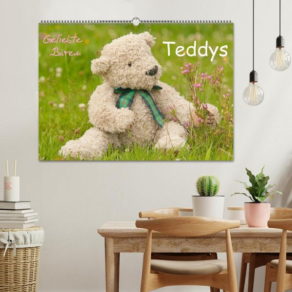 Produktbild: Geliebte B&auml;ren - Teddys (Wandkalender 2026 DIN A2 quer), CALVENDO Monatskalender