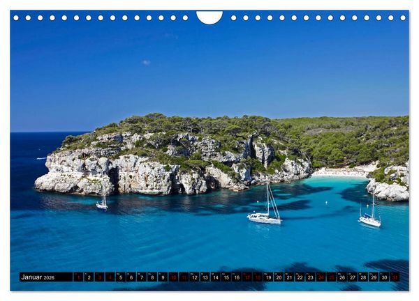 Produktbild: MENORCA - Die sanfte Perle (Wandkalender 2026 DIN A4 quer), CALVENDO Monatskalender