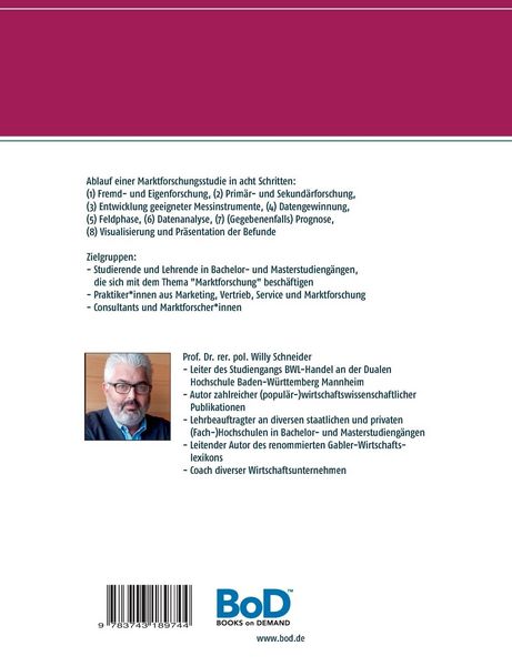 Produktbild: Praxisleitfaden Aufbau und Ablauf einer Marktforschungsstudie