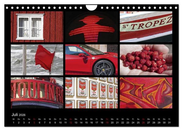 Produktbild: Colours (Wandkalender 2026 DIN A4 quer), CALVENDO Monatskalender