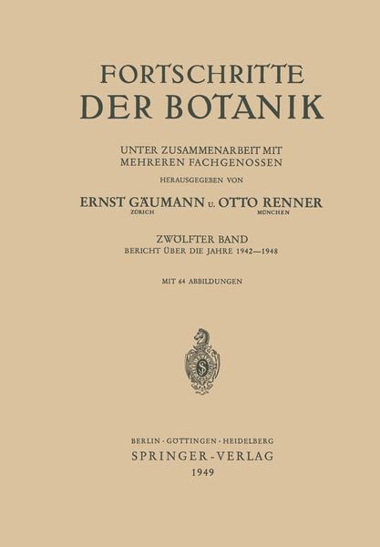 Produktbild: Fortschritte der Botanik
