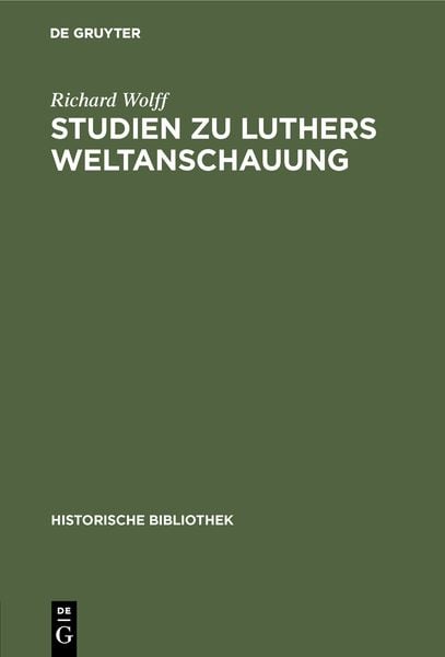 Produktbild: Studien zu Luthers Weltanschauung