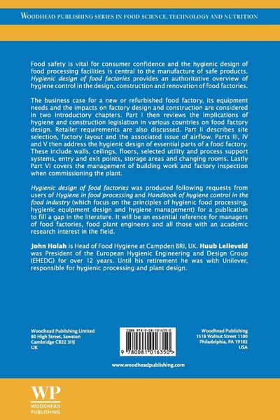 Produktbild: Hygienic Design of Food Factories