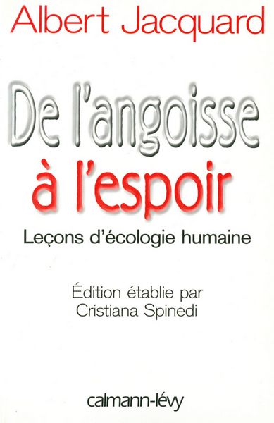 Produktbild: De l'angoisse &agrave; l'espoir
