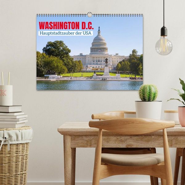Produktbild: Washington, D.C., Hauptstadtzauber der USA (Wandkalender 2026 DIN A3 quer), CALVENDO Monatskalender
