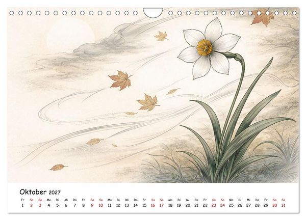 Produktbild: Jahreszeitenspiel (Wandkalender 2027 DIN A4 quer), CALVENDO Monatskalender