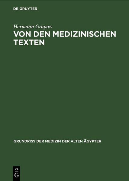 Produktbild: Von den medizinischen Texten