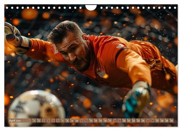 Produktbild: Fu&szlig;ball - Dynamik am Ball (Wandkalender 2026 DIN A4 quer), CALVENDO Monatskalender
